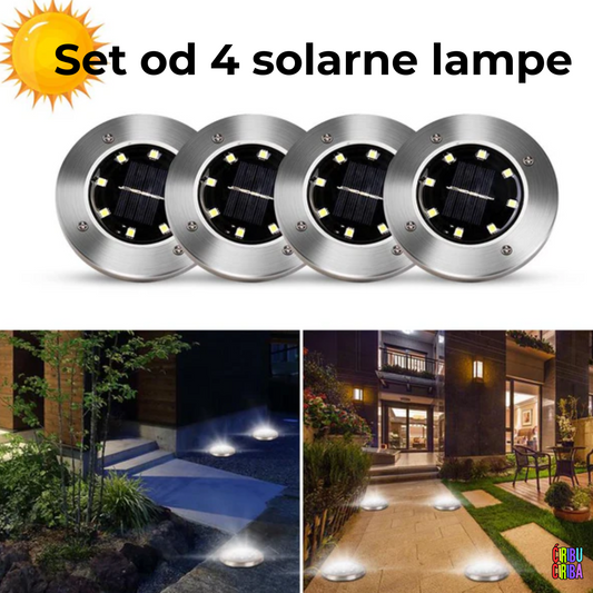 Baštenska solarna disk lampa
