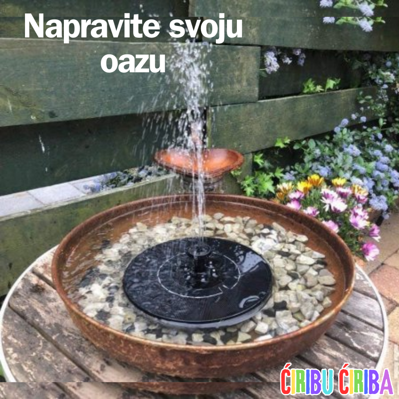 Plutajuća solarna fontana - Vaša oaza u dvorištu ili na terasi