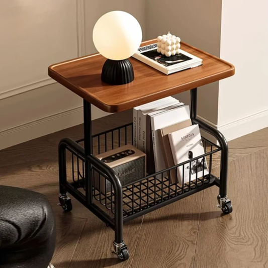 Mobilni stočić sa korpom za odlaganje