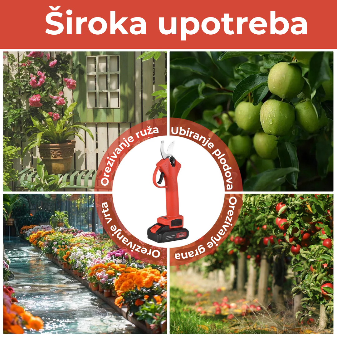 Agram tools® makaze 24 V sa dve baterije