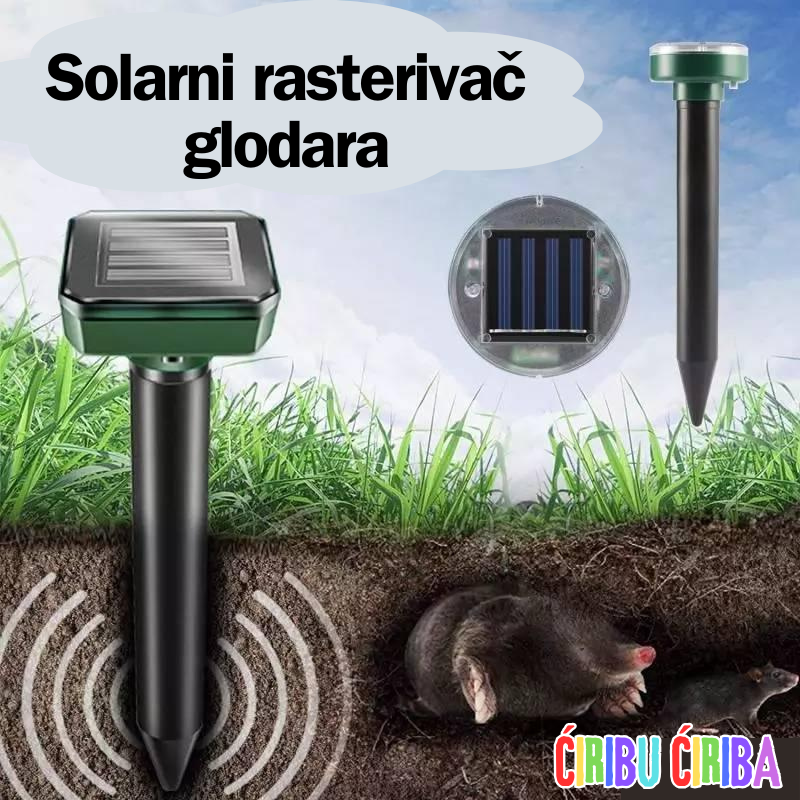 Solarni rasterivač krtica i štetočina (set 2 komada)