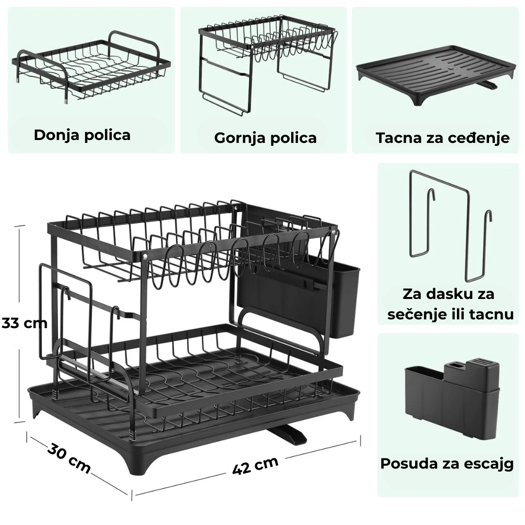Stalak za ceđenje sudova