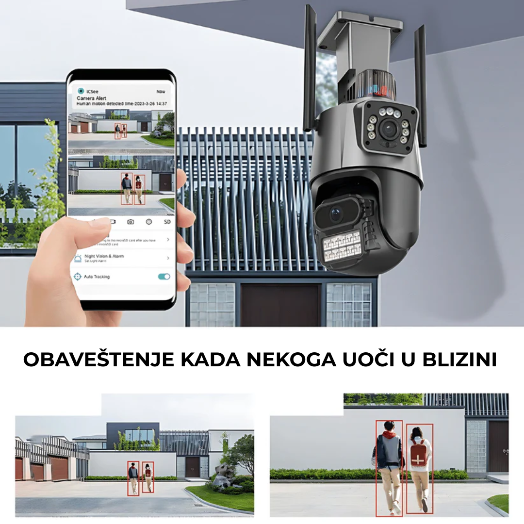 WiFi Kamera sa 2 sočiva - PRO model
