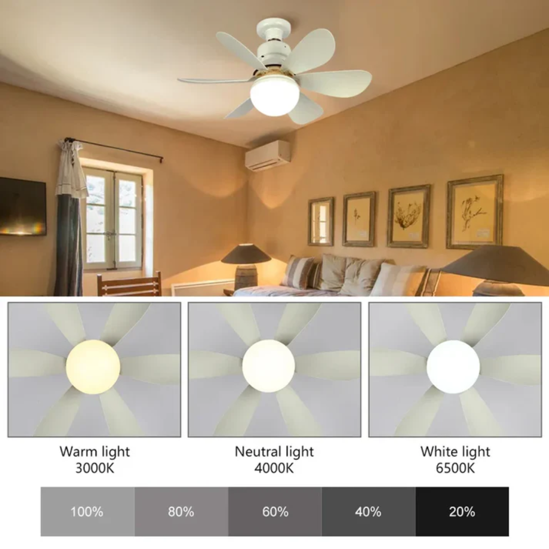 LED luster sa ventilatorom