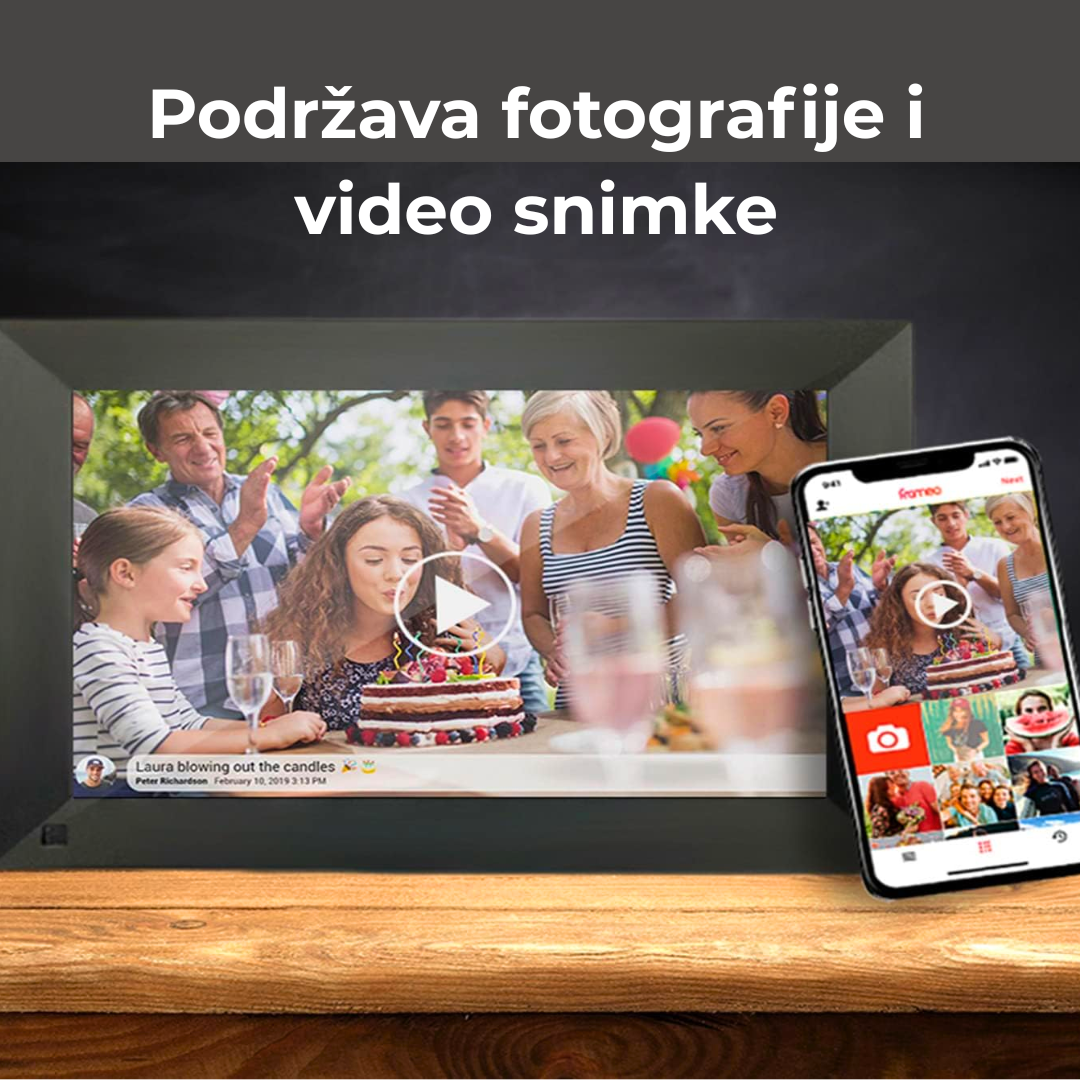 Digitalni ram za slike 10.1" touch WiFi