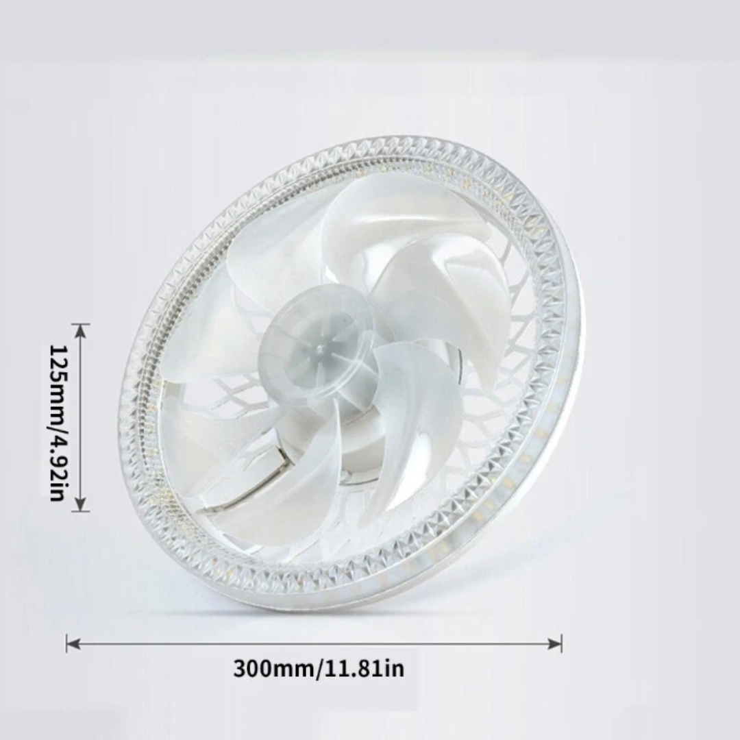 LED luster sa ventilatorom